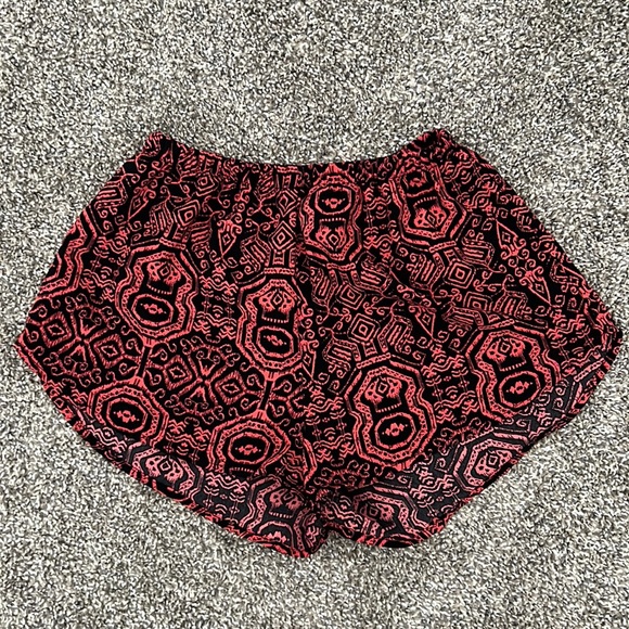Red Bohemian Shorts - Picture 1 of 1